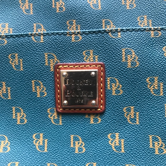 Teal Dooney & Bourke Crossbody Leather Purse - Picture 2 of 8